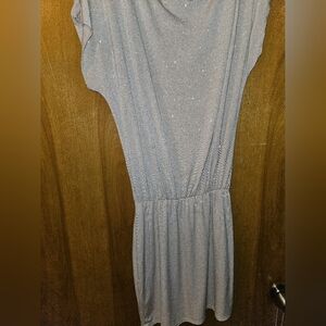 Blu Sage Shimmery Nude Midi Dress